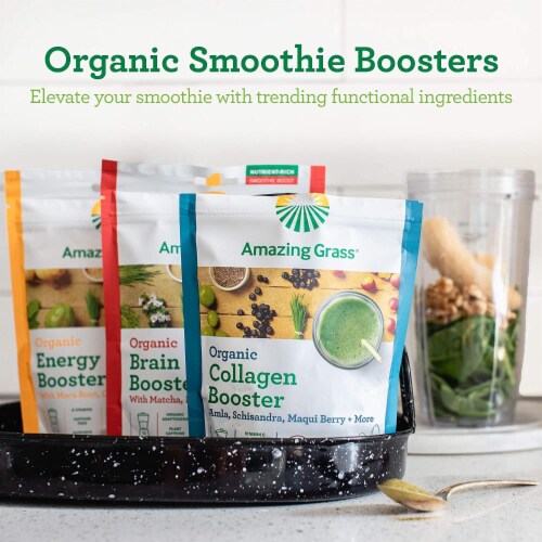 Amazing Grass Vegan Collagen Booster: Plant Based Collagen Support Smoothie Booster Perspective: bottom