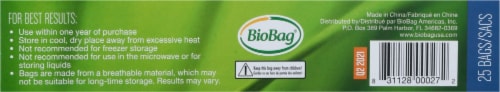 BioBag Resealable Compostable Sandwich Bags Perspective: bottom