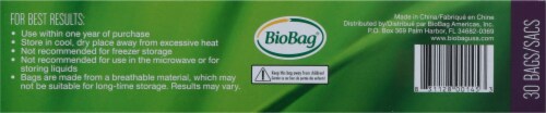 Biobag  Snack Size Resealable Bags Perspective: bottom