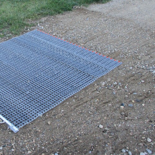 Yard Tuff 53HPDM ATV/UTV 5' x 3' Zinc & Steel Field Surface Leveling Drag Mat Perspective: bottom