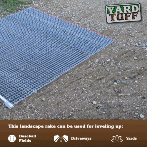 Yard Tuff 33HPDM ATV/UTV 3' x 3' Zinc & Steel Field Surface Leveling