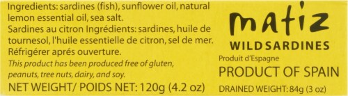 Matiz Gallego Sardines With Lemon Perspective: bottom