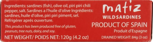 Matiz Spicy Wild Sardines with Chili Peppers in Olive Oil Perspective: bottom