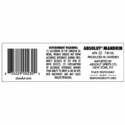Absolut Vodka Mandrin Vodka Perspective: bottom