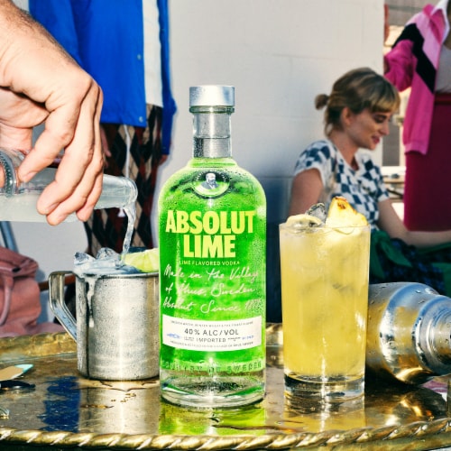 Absolut Lime Flavored Vodka Perspective: bottom