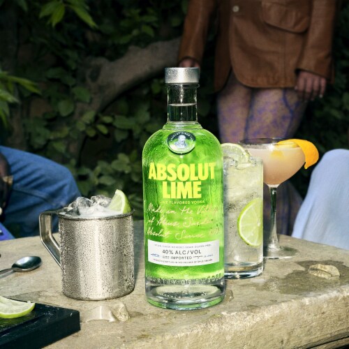 Absolut Lime Flavored Vodka Perspective: bottom