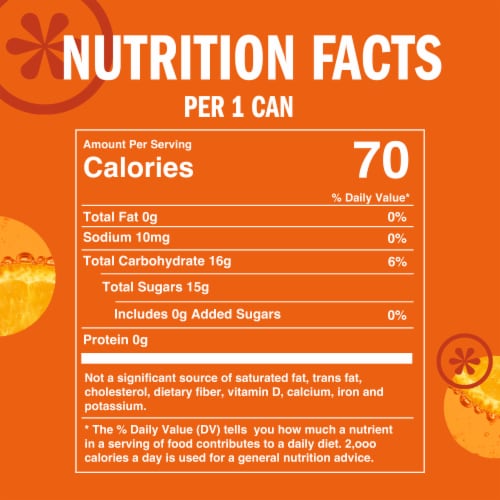 IZZE No Sugar Added Clementine Sparkling Juice Beverage Blend Perspective: bottom