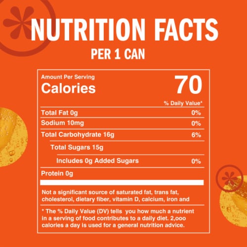IZZE No Sugar Added Mango Sparkling Juice Beverage Blend Perspective: bottom