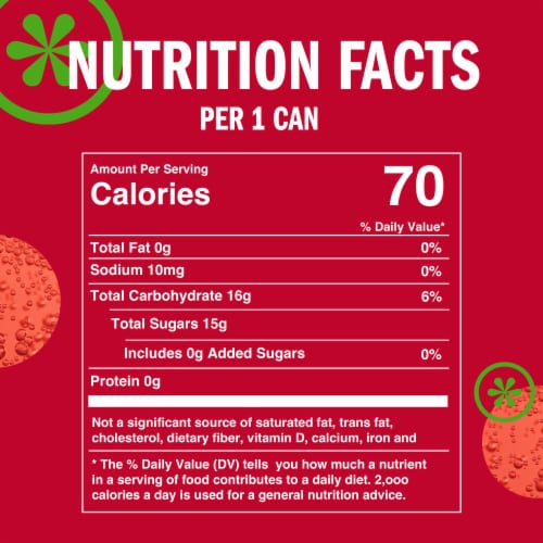 IZZE No Sugar Added Strawberry Sparkling Juice Beverage Blend Perspective: bottom