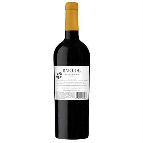Bar Dog Cabernet Sauvignon California Red Wine Perspective: bottom