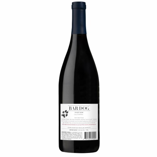 Bar Dog Pinot Noir California Red Wine Perspective: bottom