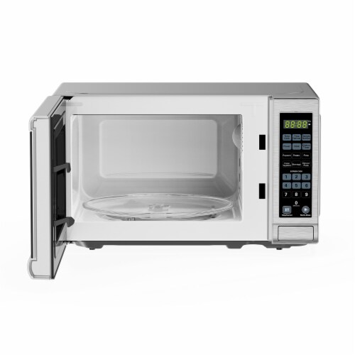 Black Decker 700 Watt 0.7 Cubic Feet Stainless Steel Countertop Microwave Oven 1 Piece Pay Less Super Markets
