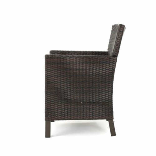 Noble House Blair 7 Piece Wicker Patio Dining Set in Brown 1 King Soopers