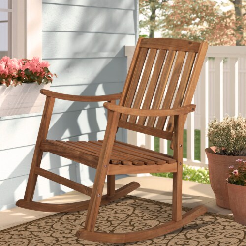 Acacia wood outdoor rocking chair hotsell