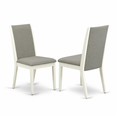 QUPL7-WHI-W 7 PC dinette Table set -Table and 6 Dining Chairs Perspective: bottom