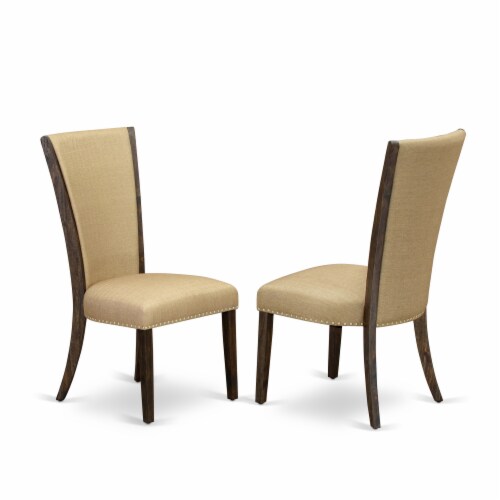 Dining Set 5 Pcs- 4 Chairs And Dining Table - Mahogany. Perspective: bottom
