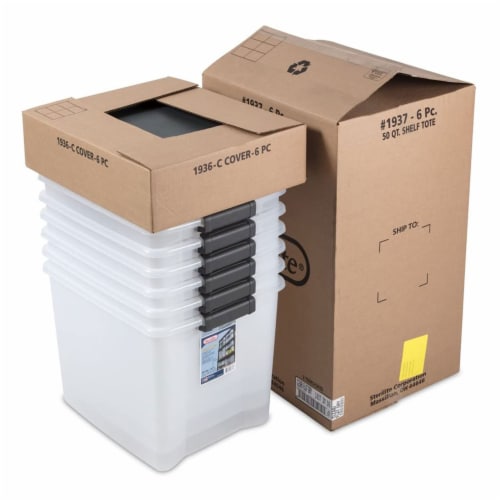 50 quart clear tote outlet