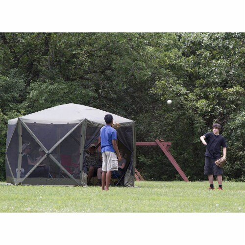 Clam Quick Set Escape Portable Camping Outdoor Gazebo Canopy Shelter (2 Pack) Perspective: bottom