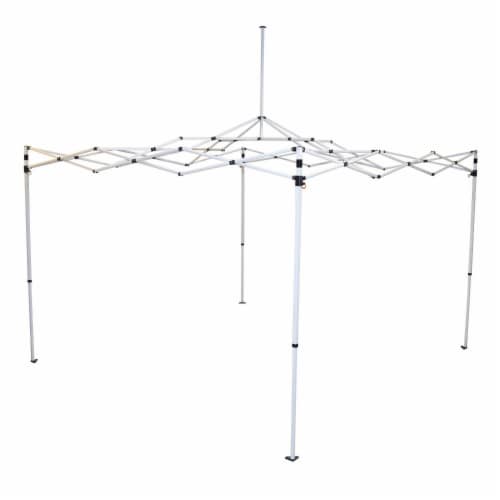 Caravan Canopy Pro 2 10 x 10 Foot Straight Leg Instant Canopy, White (3 Pack) Perspective: bottom