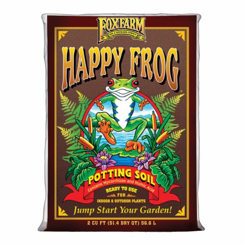 Foxfarm (2)FX14047+FX14000 Happy Frog Organic Mix & Ocean Forest Plant Soil Mix Perspective: bottom