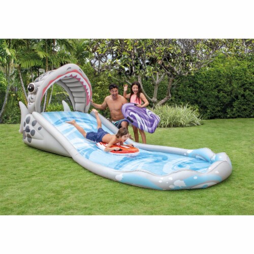 Intex Surf N Slide Inflatable Kids Backyard Water Slide w Surf Riders 6 Pack 6 Piece Harris Teeter