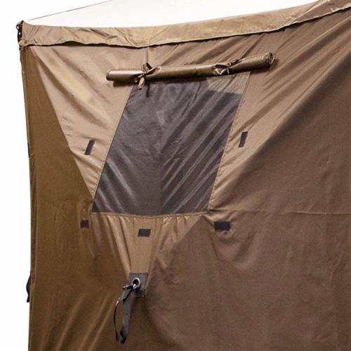 Clam Quick Set Screen Hub Brown Fabric Wind & Sun Panels Accessory Only (6 Pack) Perspective: bottom