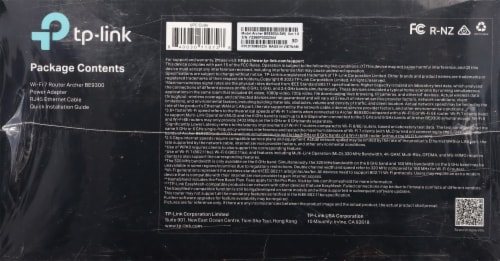 TP Link Archer BE9300 Tri-Band Wi-Fi 7 Router Perspective: bottom