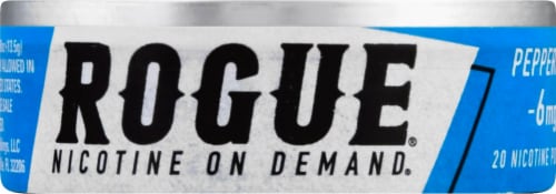 Rogue® Peppermint Nicotine Pouches 6mg Perspective: bottom
