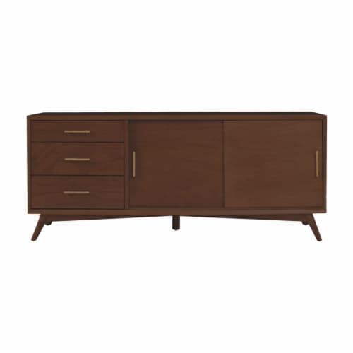 Flynn Large TV Console, Walnut Perspective: bottom