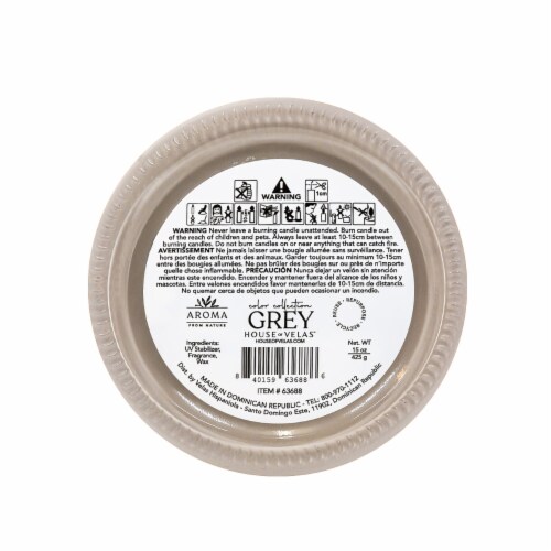 Aroma From Nature House of Velas Jar Candle Grey Perspective: bottom