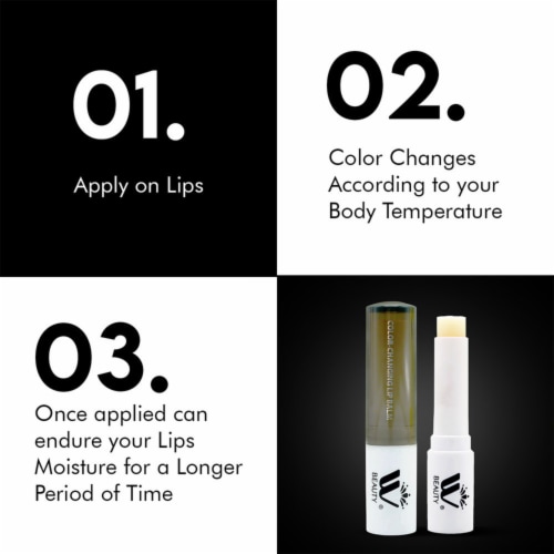 WBM Chapstick, Natural Ingredients to Hydrate & Soften Lips, Color Changing Balm, 12 Pack Perspective: bottom