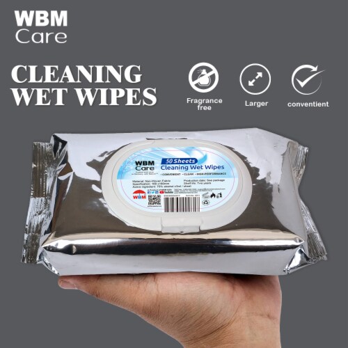Flushable Wet Wipes, Upgraded from Baby Tissues, 50 Sheets (pack of 3) Perspective: bottom