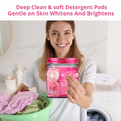 W Home 5 in 1 Laundry Pods with Lavender Scent, 32 Count - Pack of 12 Perspective: bottom