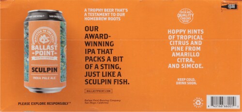 Ballast Point Sculpin IPA Perspective: bottom