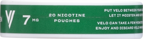 Velo Max Nicotine Pouches - Wintergreen Perspective: bottom