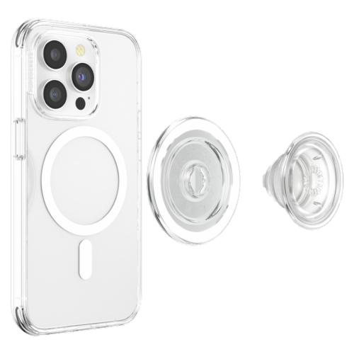 PopSockets PopGrip MagSafe Circle - Clear Perspective: bottom