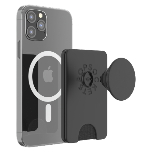 PopSockets PopWallet Plus for Apple MagSafe - Black Perspective: bottom