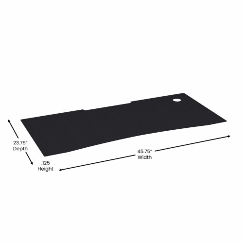 Mallot Black Mega Size Extended Gaming Mouse Pad with Anti-Slip Rubber Base & Micro Weave Perspective: bottom