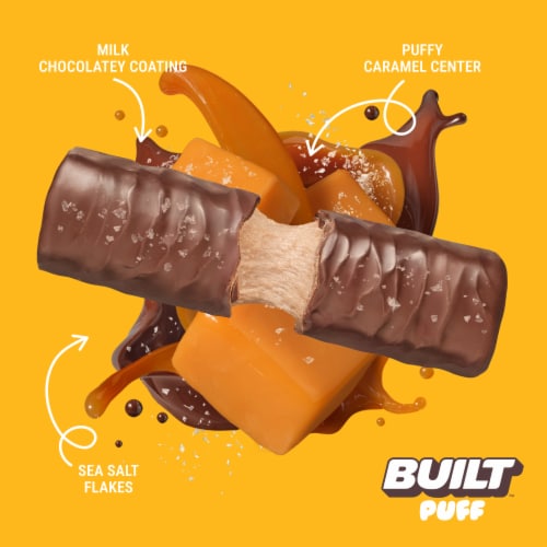 Built™ Puff Salted Caramel Milk Chocolate Protein Bar Perspective: bottom