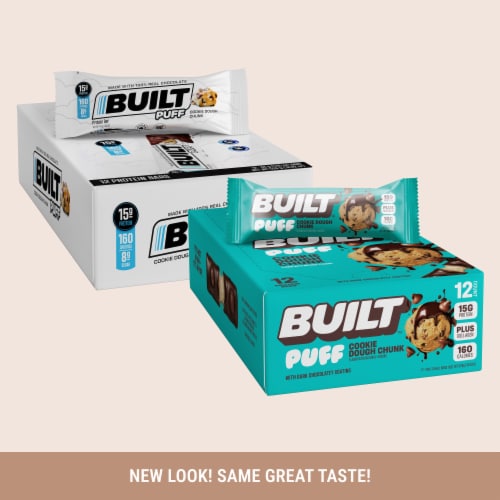 Built™ Cookie Dough Chunk Protein Bar Case Lot Sale Perspective: bottom