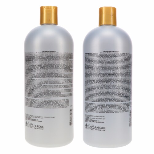CHI Keratin Reconstructing Shampoo 32 oz & Keratin Reconstructing Conditioner 32 oz Combo Pac Perspective: bottom