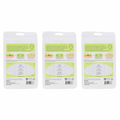 Avarelle Acne Cover Pimple Patch Frontline Essential 8 Oval Patches 3 Pack Perspective: bottom
