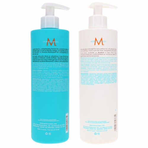 Moroccanoil Extra Volume Shampoo 16.9 oz & Extra Volume Conditioner 16.9 oz Combo Pack Perspective: bottom