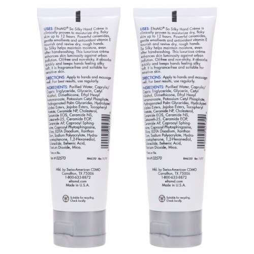Elta MD So Silky Hand Creme 3 oz 2 Pack Perspective: bottom