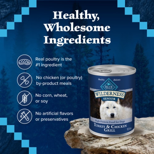 Blue Wilderness™ Turkey & Chicken Grill Healthy Weight Wet Dog Food Perspective: bottom