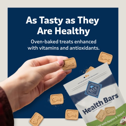 Blue Buffalo Health Bars Crunchy Biscuits Dog Treats Natural Apple & Yogurt Perspective: bottom