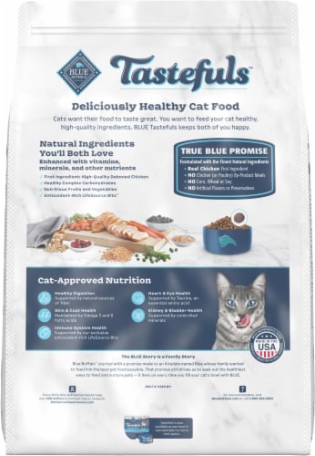 Blue Buffalo Healthy Living Natural Adult Dry Cat Food, Chicken & Brown Rice Perspective: bottom