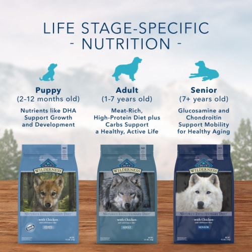 Blue Buffalo Wilderness High Protein Natural Chicken Senior Dry Dog Food 20 lb Kroger