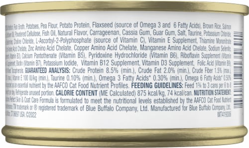 Blue Buffalo® True Solutions™ Perfect Coat Whitefish Adult Wet Cat Food Perspective: bottom
