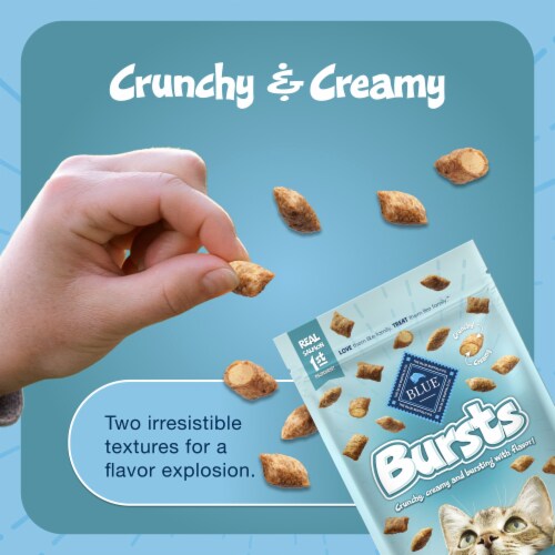 Blue Buffalo Bursts Seafood Cat Treats Perspective: bottom